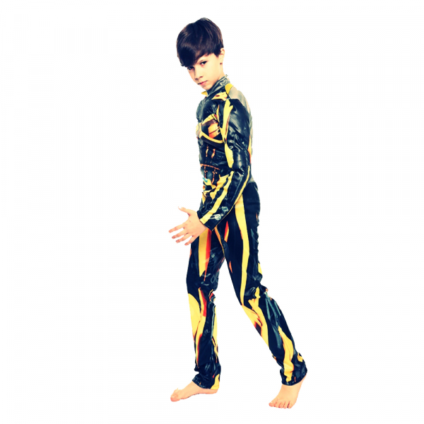 Costum Bumblebee cu muschi, Transformers, marimea S, 3-5 ani [2]