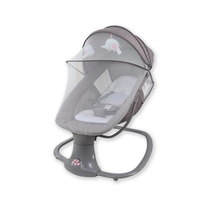 Balansoar electric 3 in 1 pentru bebelusi, cu telecomanda inclusa si bluetooth, 0-3 ani, pana la 15 kg, roz - KidMania.ro [2]
