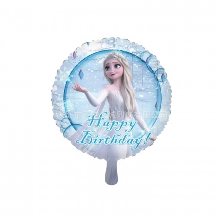 Balon Anna si Elsa Happy Birthday - Frozen, 45 cm - KidMania.ro [2]
