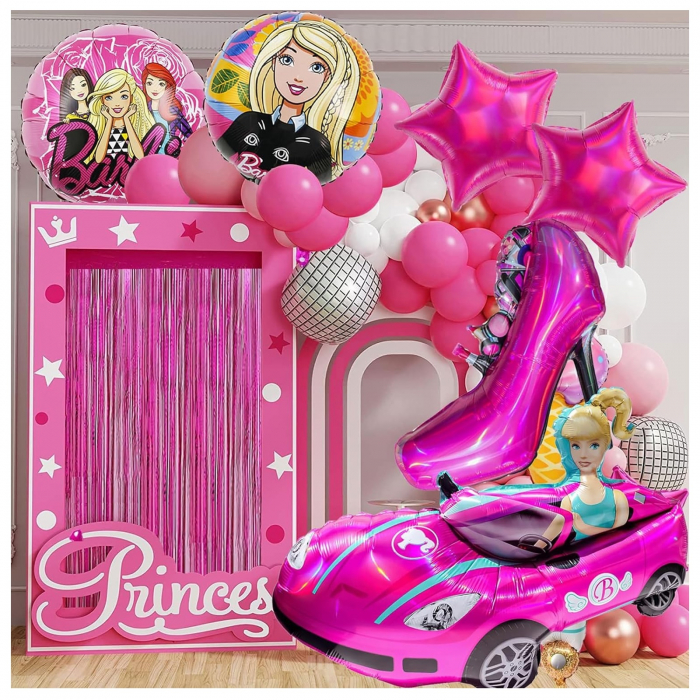 Balon folie Masina Barbie KidMania®, 80x55 cm - KidMania.ro [2]