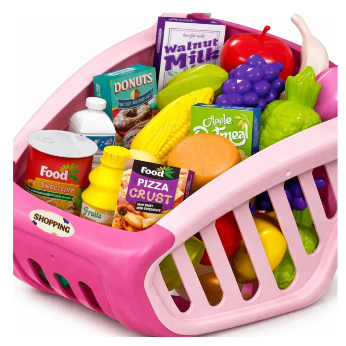 Carucior de cumparaturi pentru copii, cu sunete si lumini, 42 piese, 3+, multicolor - KidMania.ro [4]