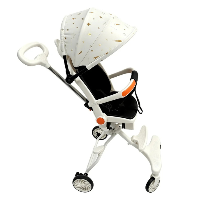Carucior Sport Pliabil KD-2010 pentru copii, ideal pentru calatorii, 6–36 luni, alb - KidMania.ro [2]