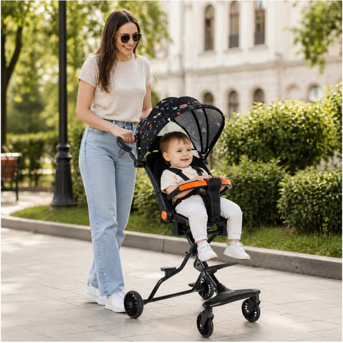 Carucior Sport Pliabil KD-2010 pentru copii, ideal pentru calatorii, 6–36 luni, multicolor - KidMania.ro [3]