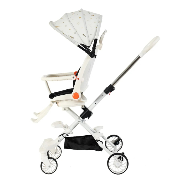 Carucior Sport Pliabil KD-2012 Reversibil 360° pentru copii, 6–36 luni, alb - KidMania.ro [4]