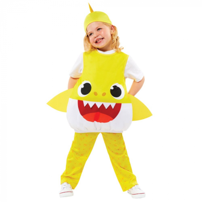 Costum Baby Shark pentru copii, galben [2]
