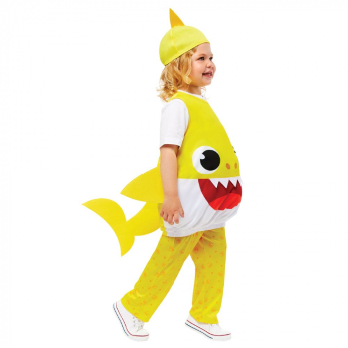 Costum Baby Shark pentru copii, galben [3]