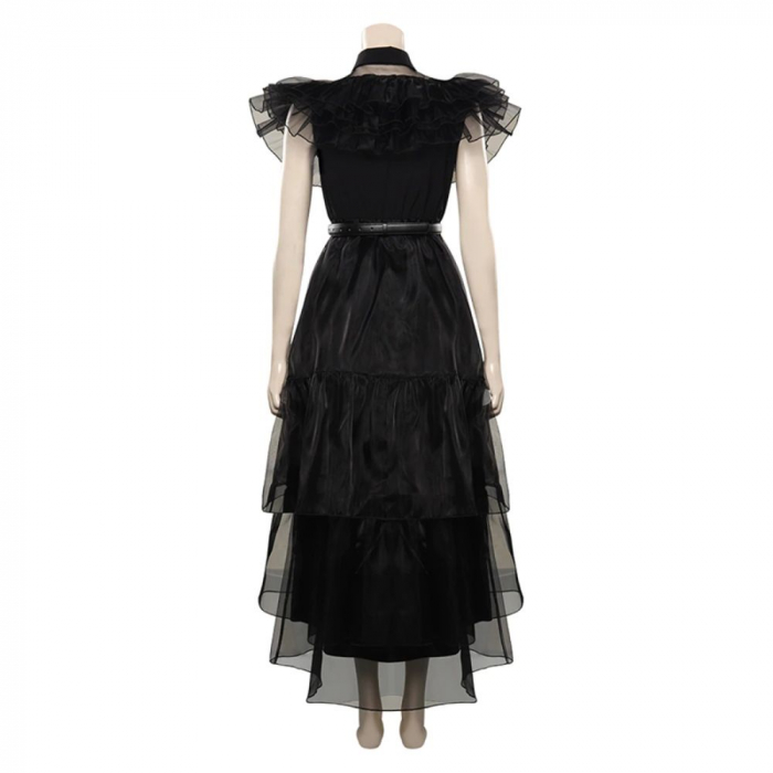 Costum bal Cosplay Wednesday pentru fete - Kidmania.ro [2]