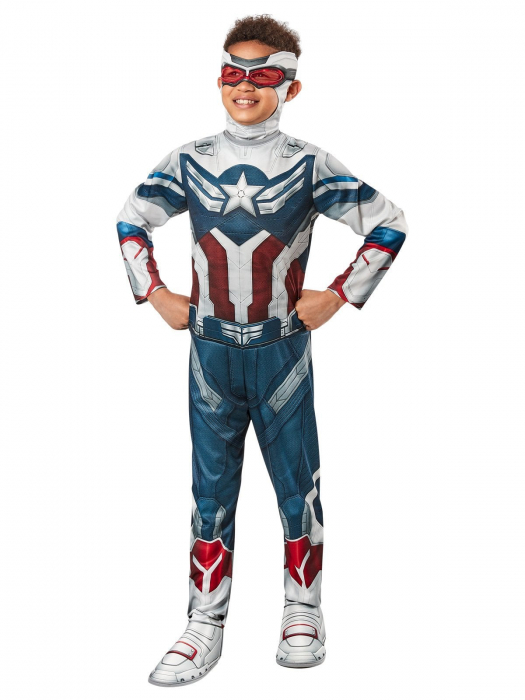 Costum Captain America Deluxe cu muschi pentru baieti - The Falcon and the Winter Soldier [2]