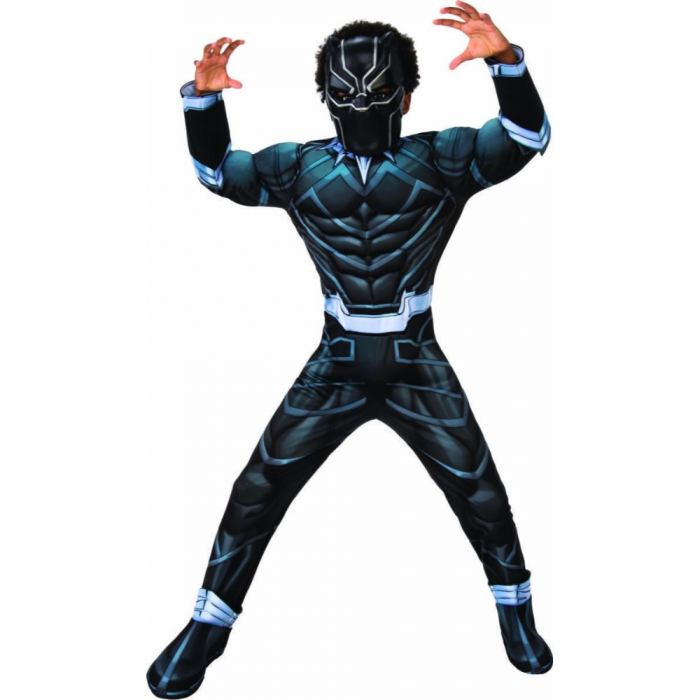 Costum cu muschi Black Panther - Avengers pentru baiat [1]