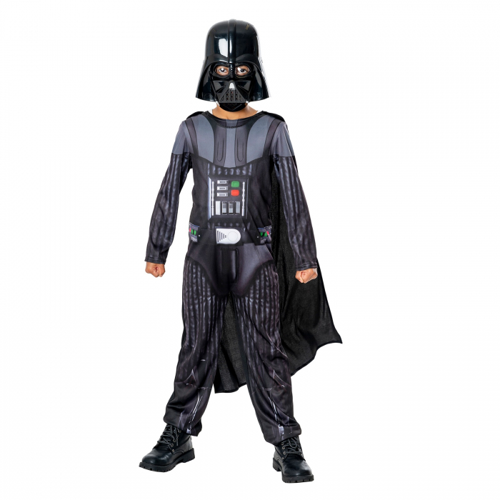Costum Darth Vader Star Wars cu pelerina pentru copii - KidMania.ro [1]