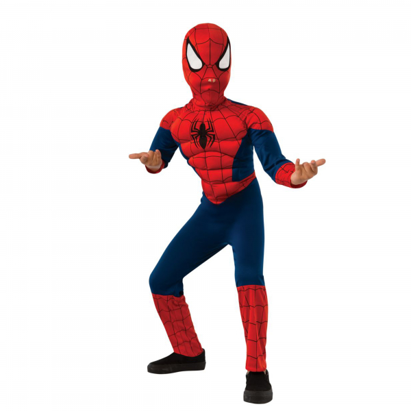 Costum Deluxe Spiderman Ultimate cu muschi, Marvel, S,  3 - 4 ani [1]