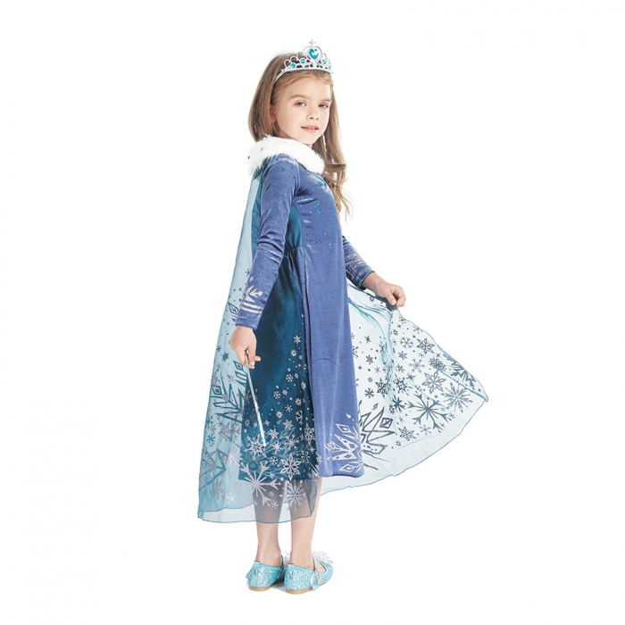Costum Elsa KidMania® cu accesorii pentru fete - KidMania.ro [2]