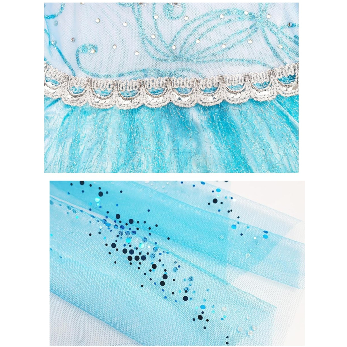 Costum Elsa Regina Zapezii KidMania® cu accesorii pentru fete - KidMania.ro [6]