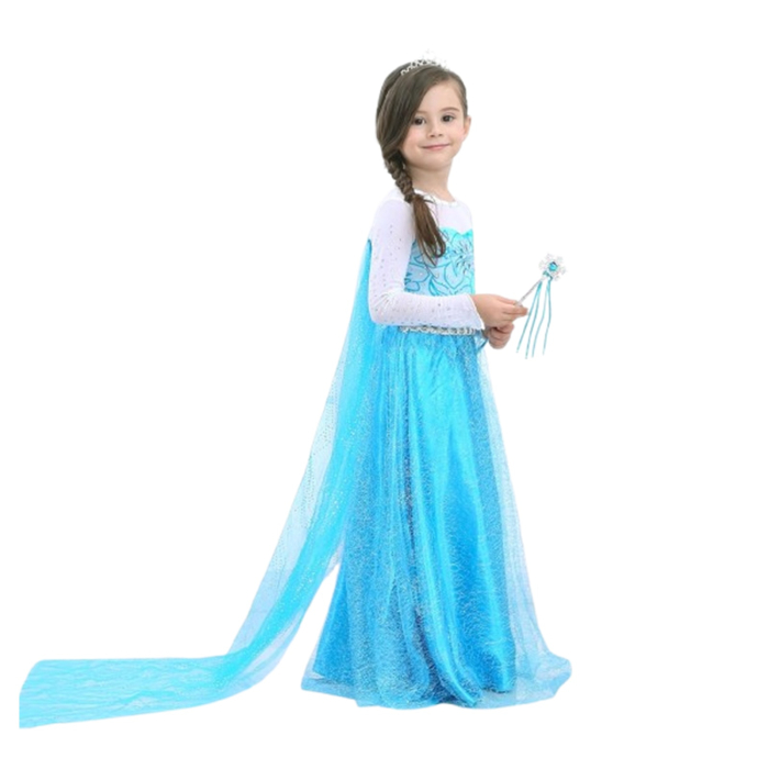 Costum Elsa Regina Zapezii KidMania® cu accesorii pentru fete - KidMania.ro [1]