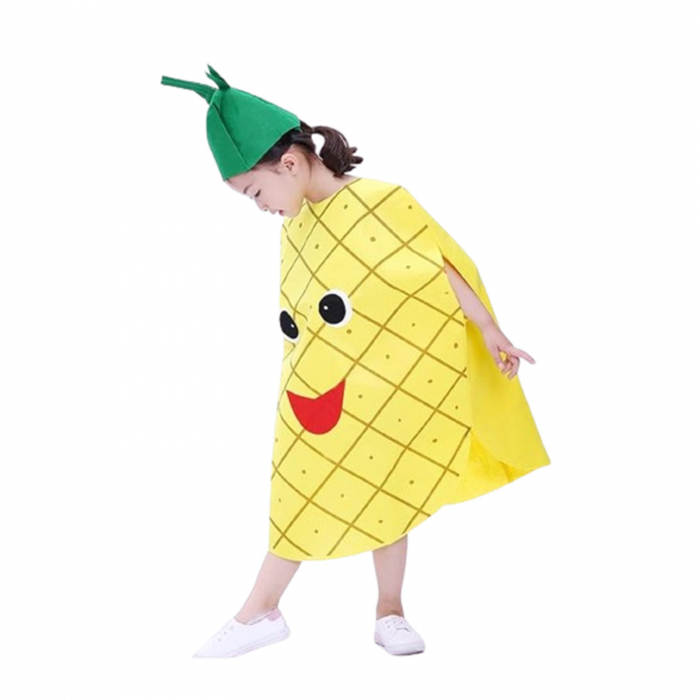 Costum fruct Ananas KidMania®, galben, pentru copii, marime universala - KidMania.ro [2]