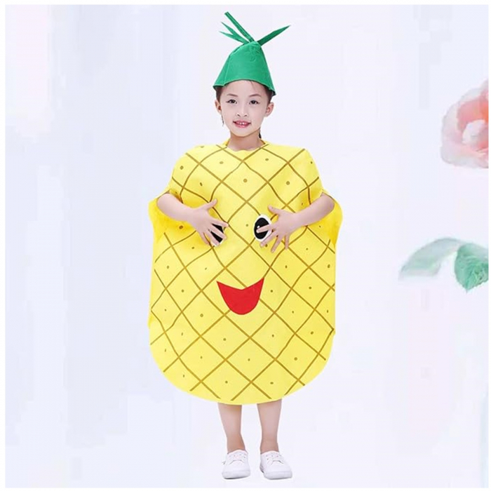 Costum fruct Ananas KidMania®, galben, pentru copii, marime universala - KidMania.ro [5]