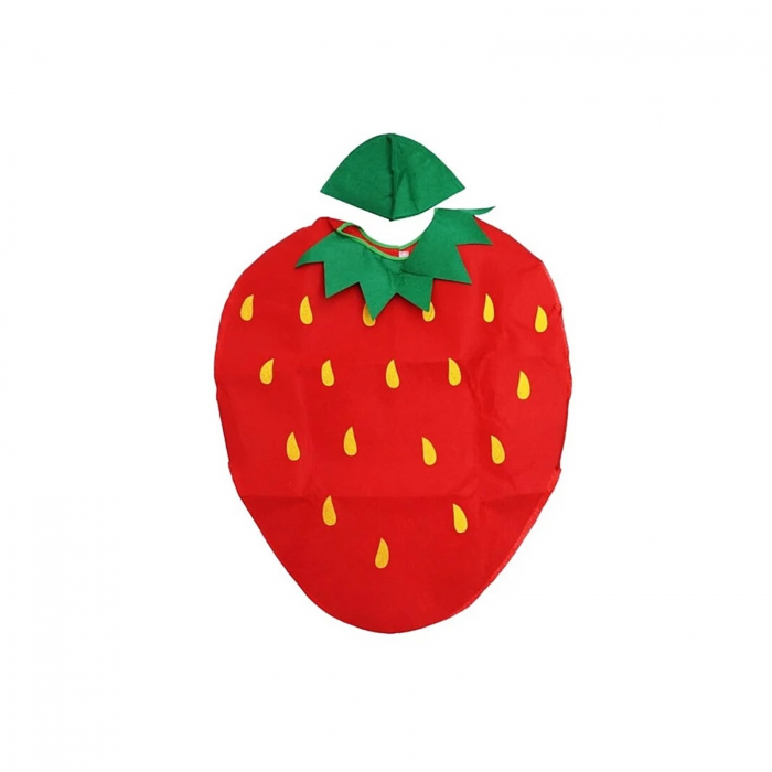 Costum fruct Capsuna KidMania®, rosu, pentru copii, marime universala - KidMania.ro [2]