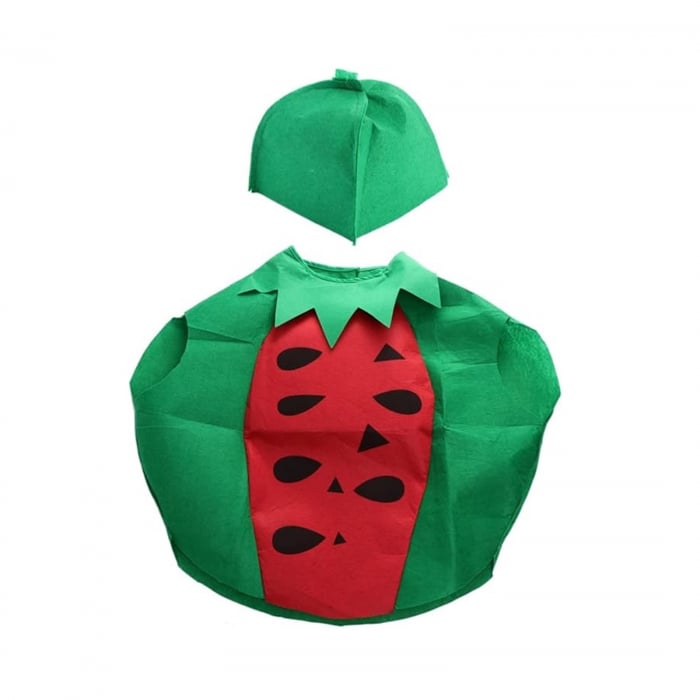 Costum fruct Pepene Rosu KidMania®, rosu, pentru copii, marime universala - KidMania.ro [3]