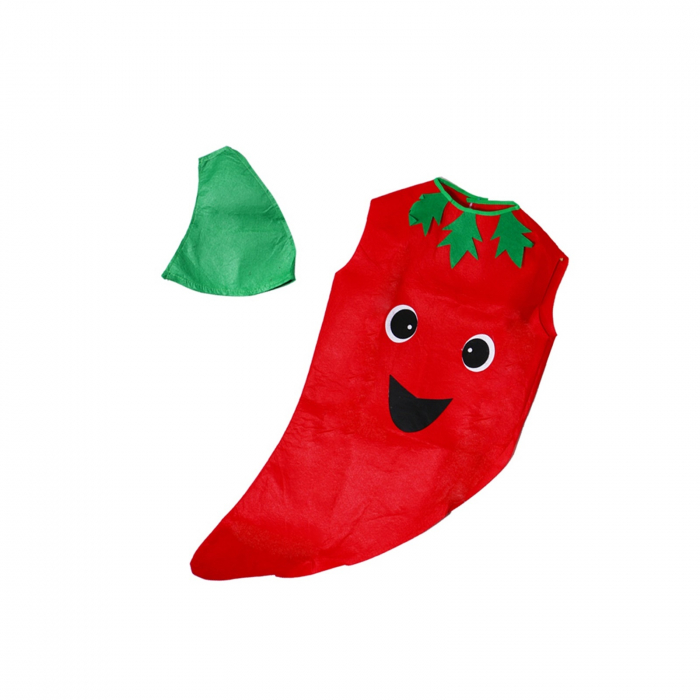 Costum leguma Ardei Rosu KidMania®, rosu, pentru copii, marime universala - KidMania.ro [3]