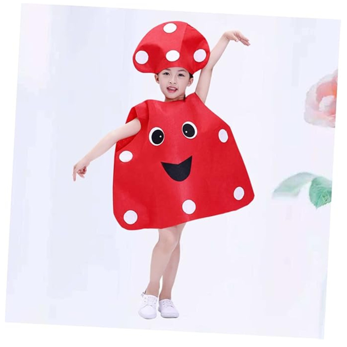 Costum leguma Ciuperca KidMania®, rosu, pentru copii, marime universala - KidMania.ro [4]