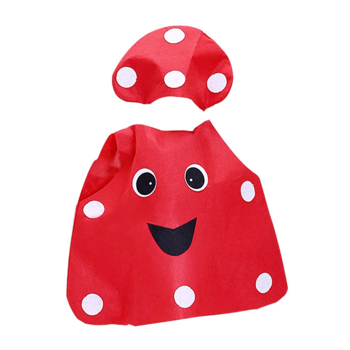 Costum leguma Ciuperca KidMania®, rosu, pentru copii, marime universala - KidMania.ro [3]