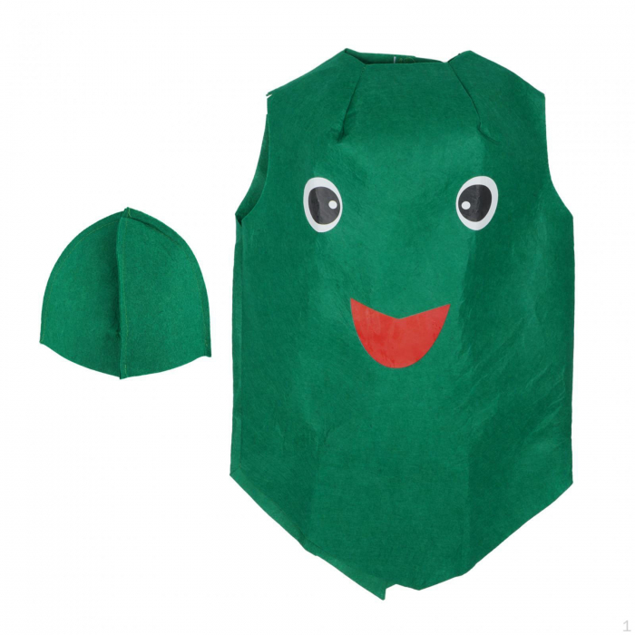 Costum leguma Mazare Verde KidMania®, verde, pentru copii, marime universala - KidMania.ro [2]
