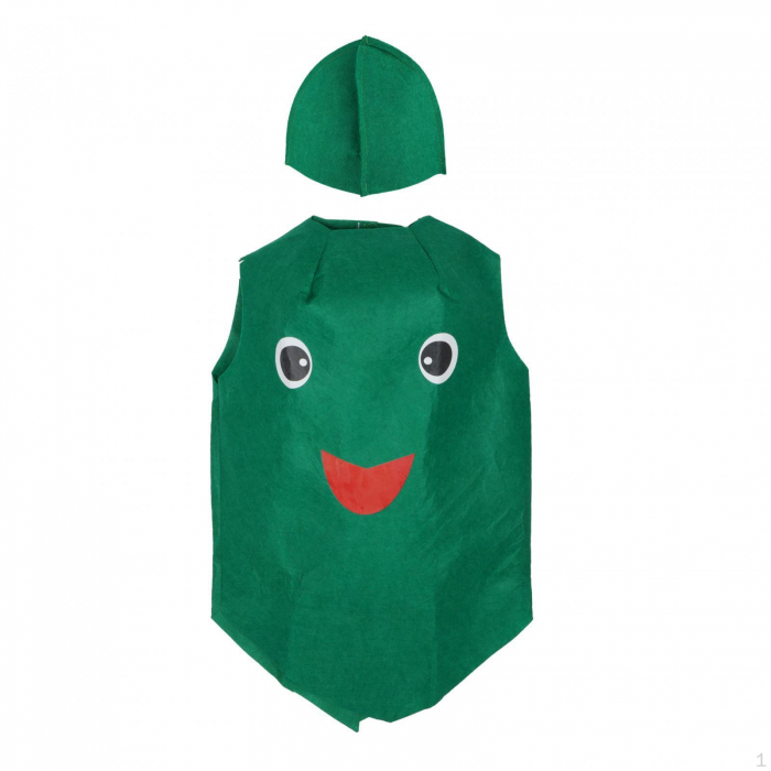 Costum leguma Mazare Verde KidMania®, verde, pentru copii, marime universala - KidMania.ro [1]