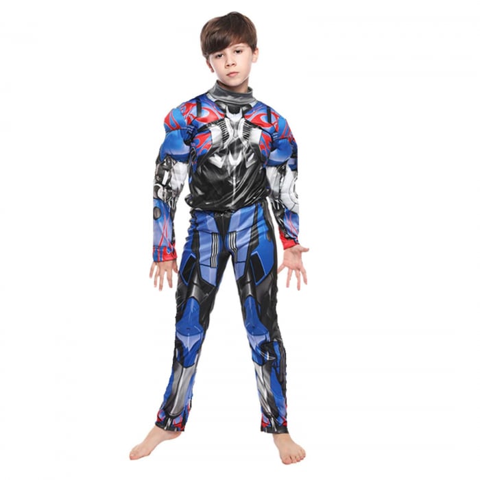 Costum cu muschi Transformers Optimus Prime pentru baieti [1]