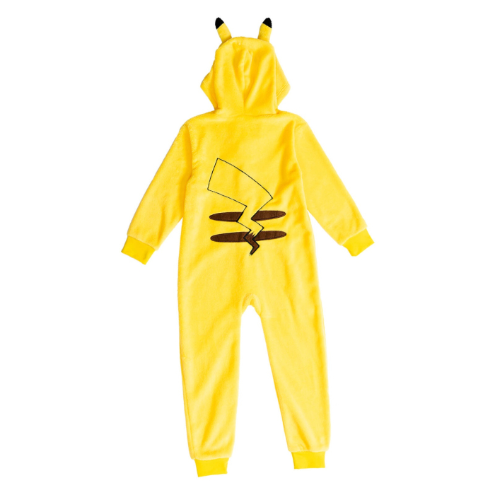 Costum Pokemon Pikachu cu gluga pentru copii - KidMania.ro [4]