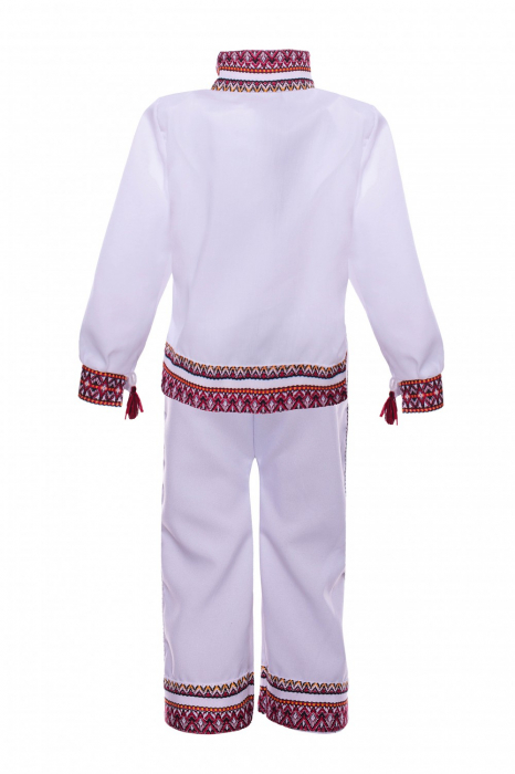 Costum Popular pentru baieti 2 piese, alb - KidMania.ro [2]