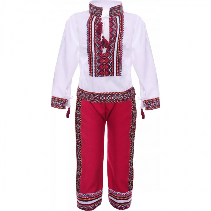 Costum Popular pentru baieti, rosu [1]