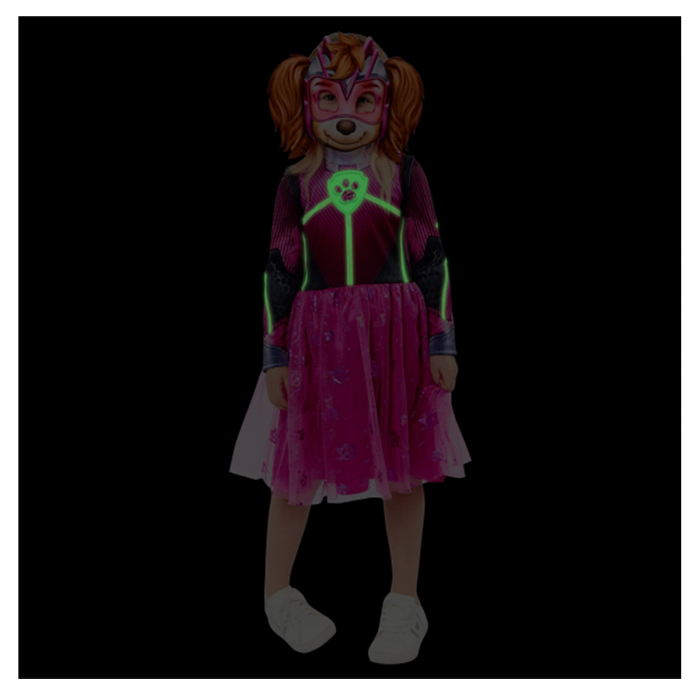 Costum Skye lumineaza in intuneric, Paw Patrol the movie pentru fete - KidMania.ro [4]