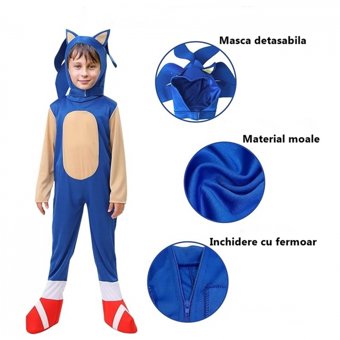 Costum Sonic KidMania® cu accesorii pentru copii - KidMania.ro [4]