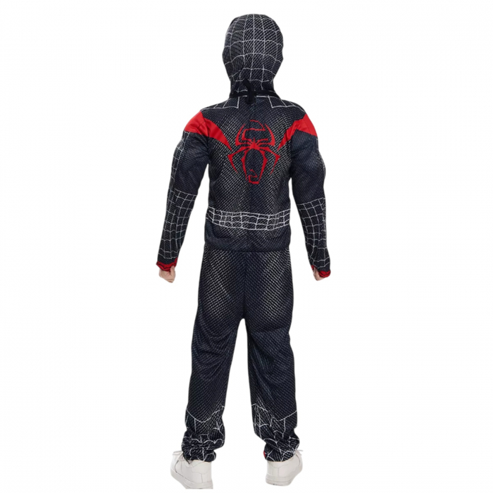 Costum Spiderman negru KidMania® cu muschi pentru copii - KidMania.ro [3]
