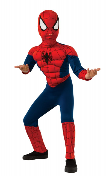 Costum Deluxe Spiderman Ultimate cu muschi, Marvel, M,  5 - 7 ani [1]