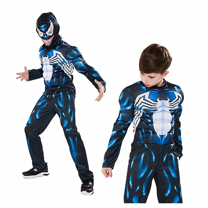 Costum Venom KidMania® cu muschi si cagula pentru copii - KidMania.ro [4]