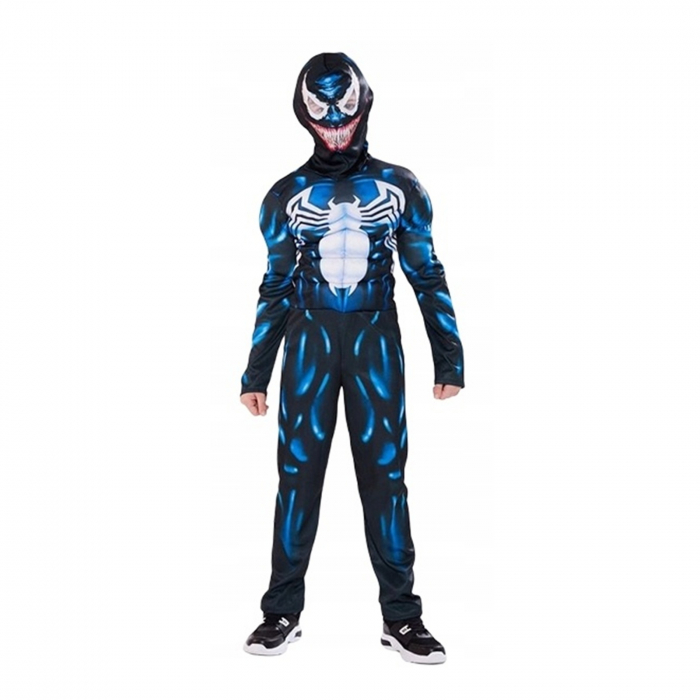 Costum Venom KidMania® cu muschi si cagula pentru copii - KidMania.ro [1]