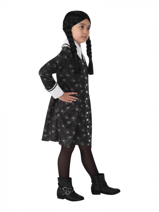 Costum Wednesday pentru fete - Familia Addams - Kidmania.ro [3]