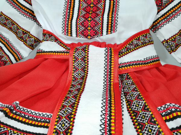 Costum Popular pentru fete, rosu - KidMania.ro [2]