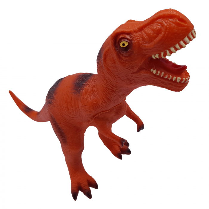 Figurina dinozaur T-Rex din cauciuc cu sunete, portocaliu, 46 cm [1]