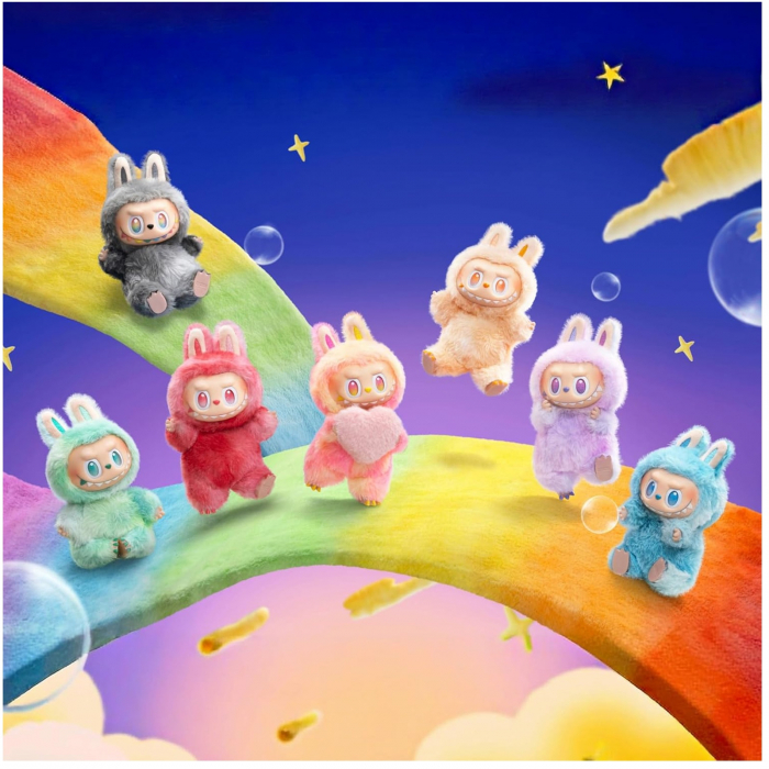 Figurina Labubu Have a seat, personaj surpriza cu hainuta si sunete, 19 cm, multicolor - KidMania.ro [3]