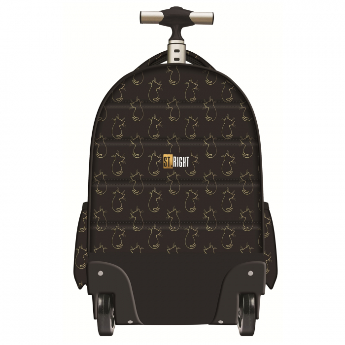 Ghiozdan Troler ST.Right, colectia Golden Cats, TB01, roti silicon, 44x32x25 cm - KidMania.ro [2]