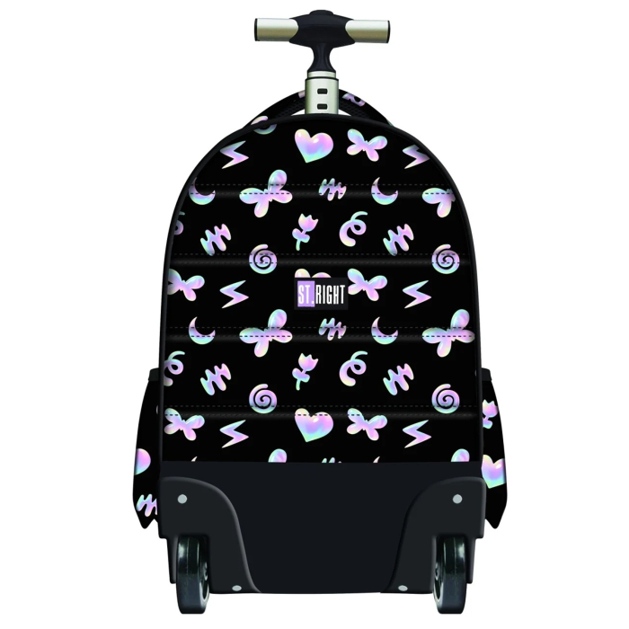 Ghiozdan Troler ST.Right, colectia Holo Baloons, TB01, roti silicon, 44x32x25 cm - KidMania.ro [2]