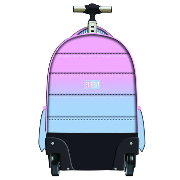 Ghiozdan Troler ST.Right, colectia Blue Hamster, TB01, roti silicon, 44x32x25 cm - KidMania.ro [2]