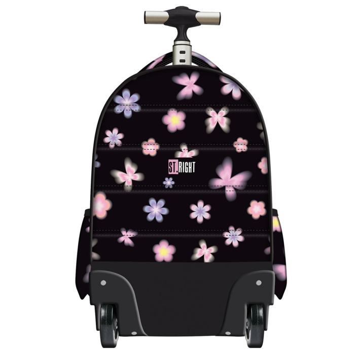 Ghiozdan Troler ST.Right, colectia Flower Mood, TB01, roti silicon, 44x32x25 cm - KidMania.ro [2]