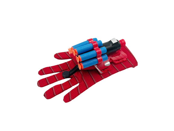 Manusa lansator cu ventuze din burete Spider, pentru copii, 3 ani [2]