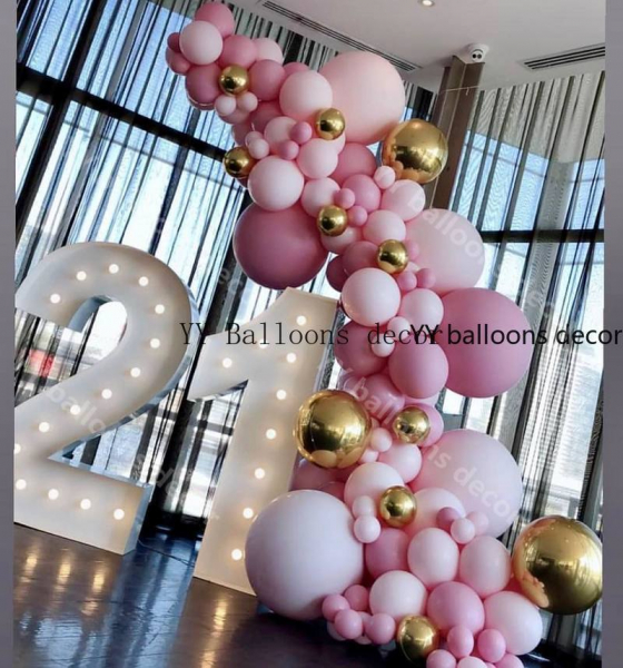Set 105 baloane pentru aranjament arcada, Baby shower [1]