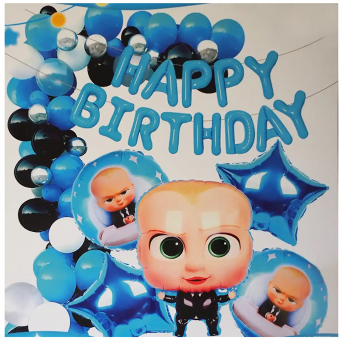Set arcada cu baloane Baby Boss - Happy Birthday, KidMania®, 43 bucati - KidMania.ro [1]