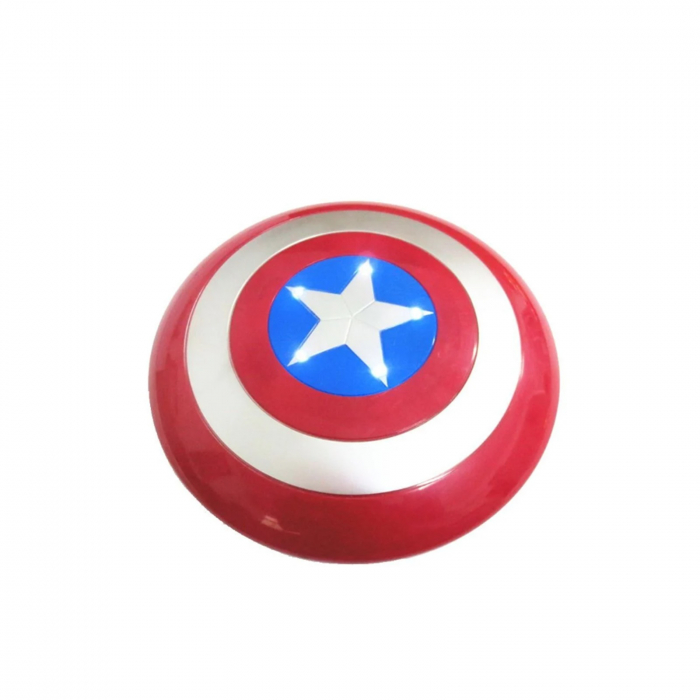 Set costum Captain America KidMania® si scut cu sunete si lumini pentru fete - KidMania.ro [2]