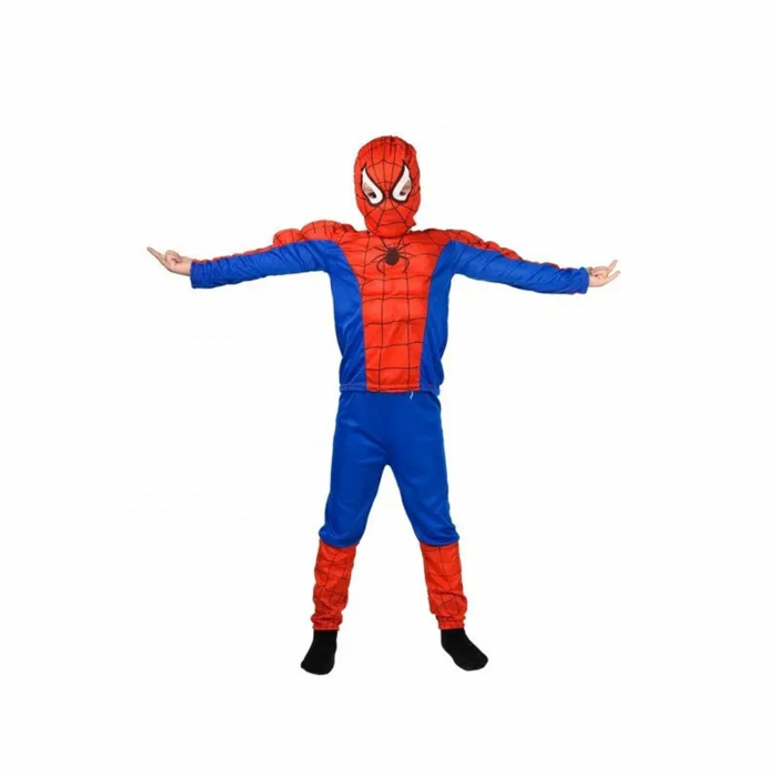 Set costum clasic Spiderman KidMania® cu muschi si doua manusi lansator pentru copii - KidMania.ro [6]